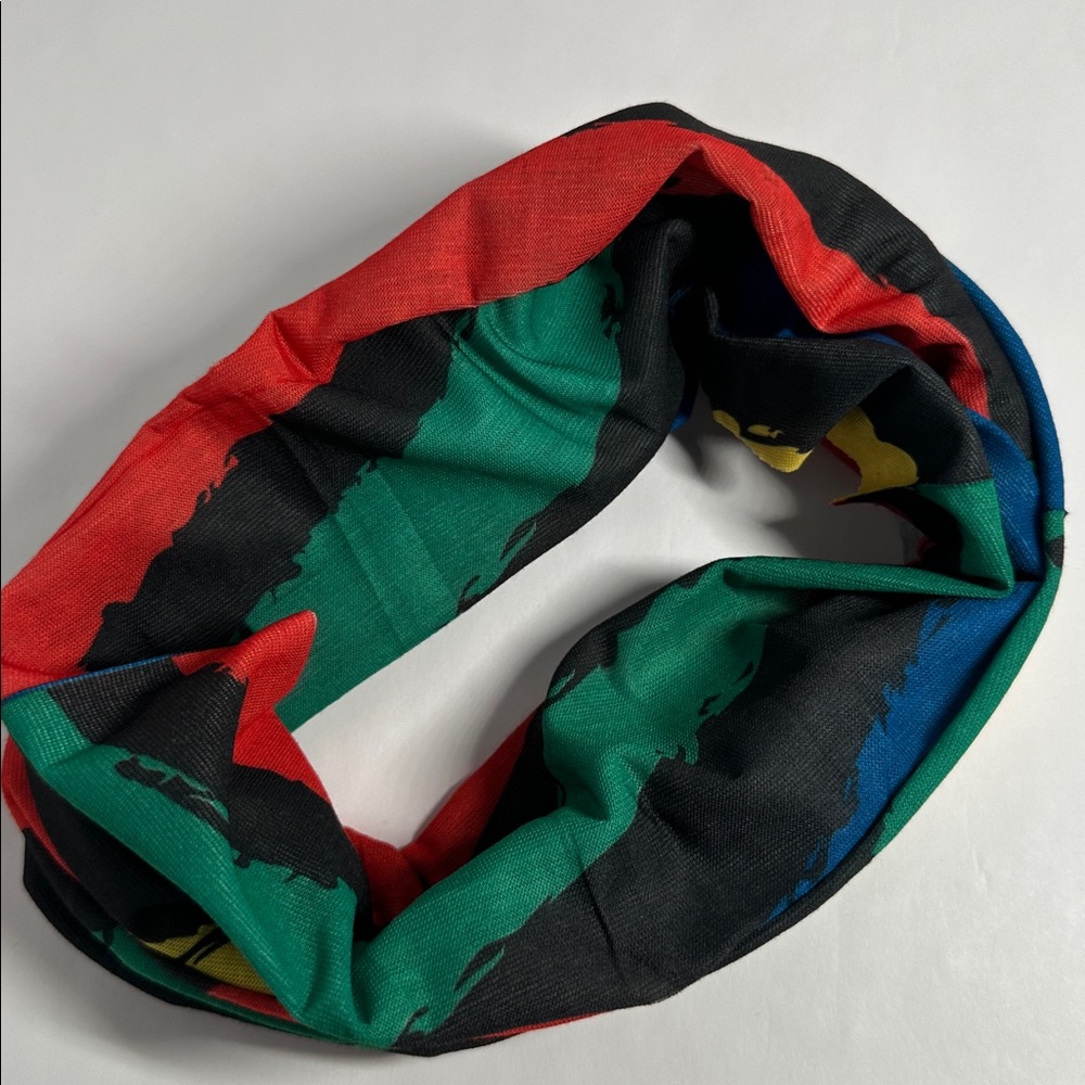 Wide Multicolored Striped Headband - #2101